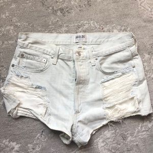 Agolde distressed shorts